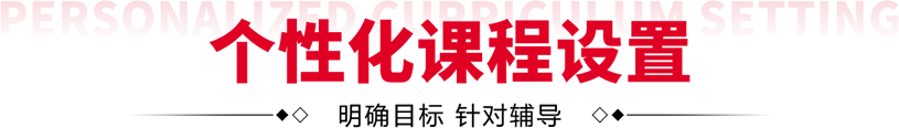 个性化课程设置